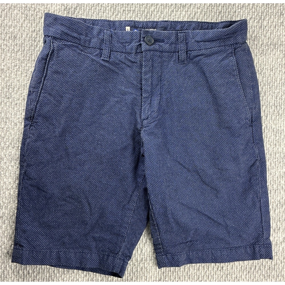 Ben Sherman The Original Men's Navy Blue Micro Dot Chico Shorts W28 100% Cotton